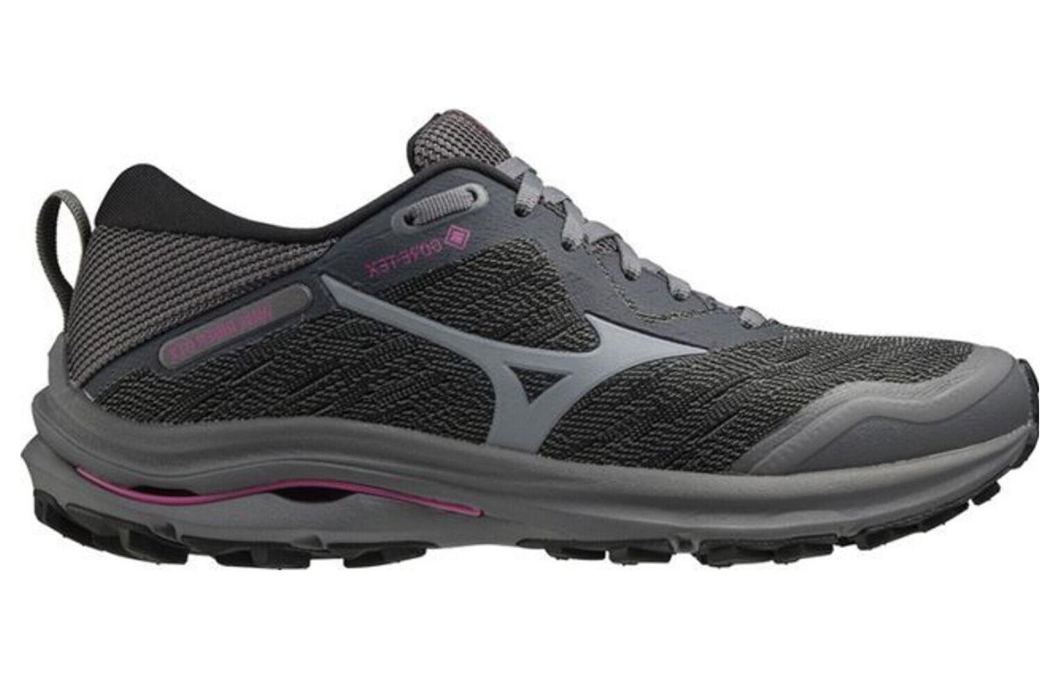 Order Mizuno Wave Rider Gore-Tex 2E Wide ''Iron Gate Fuchsia'' Dames/Heren Sneakers J1GD218022