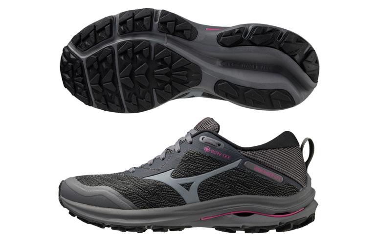 Lookbook Mizuno Wave Rider Gore-Tex 2E Wide ''Iron Gate Fuchsia'' Dames/Heren Sneakers J1GD218022