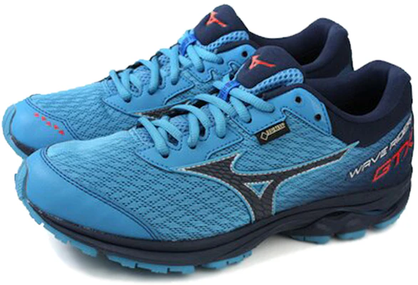 Mizuno Wave Rider GTX Biru/Hitam J1GC187909 Lookbook Mizuno Wave Rider GTX Biru/Hitam J1GC187909