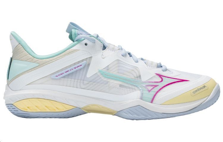 Order Mizuno Wave Rider Neo 2 ''Wit Roze Blauw'' 71GA227043