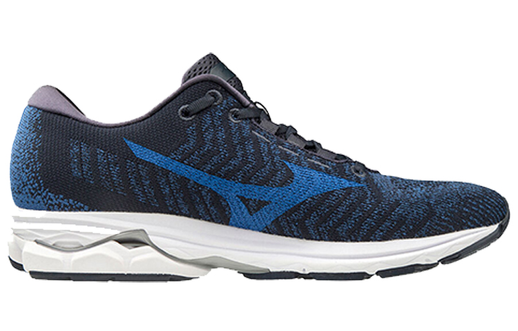 Order Mizuno Wave Rider Waveknit 3 ''Blauw Zwart'' J1GC192928