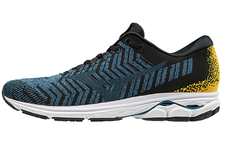Mizuno Wave Rider Waveknit 3 'Blue Black Yellow' J1GC192912