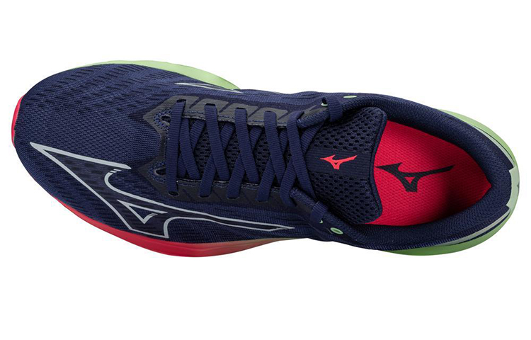 Lookbook Mizuno Wave Shadow 5 ''Donkerblauw Groen'' J1GC213025