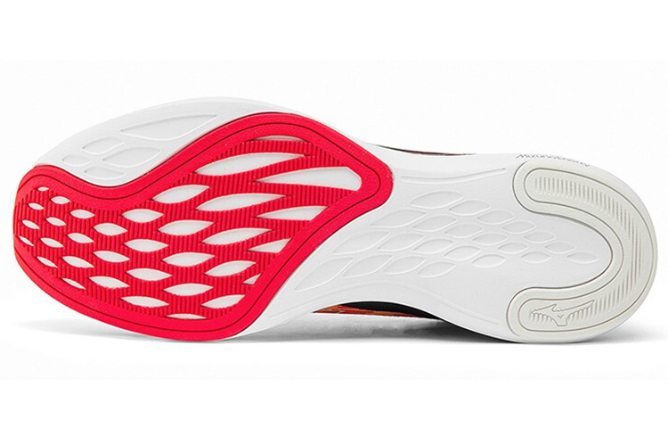 Shop Mizuno 浪濤影 5 專業 防滑減震透氣 低筒 跑步鞋 男款 橘黑