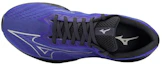 Lookbook Mizuno Wave Shadow 5寬版 耐磨防滑 低筒休閒運動鞋 藍黑色