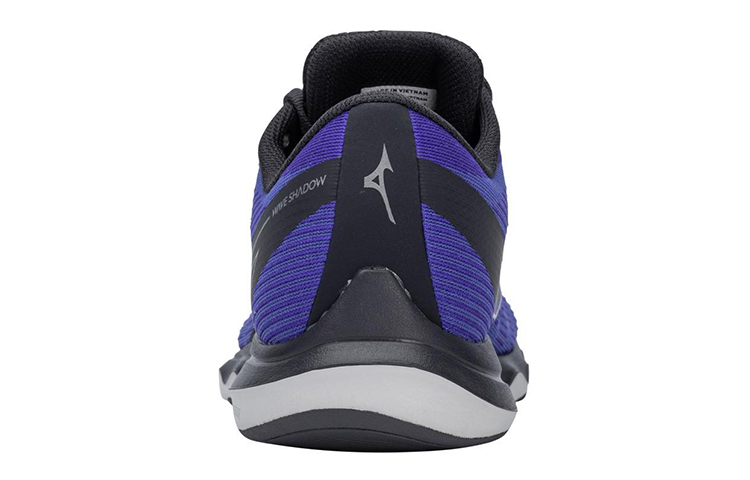 Shop Mizuno Wave Shadow 5寬版 耐磨防滑 低筒休閒運動鞋 藍黑色