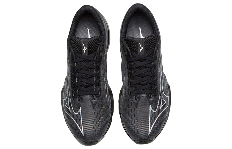 Lookbook Mizuno Wave Shadow 5 廣版 低筒跑步鞋 黑色