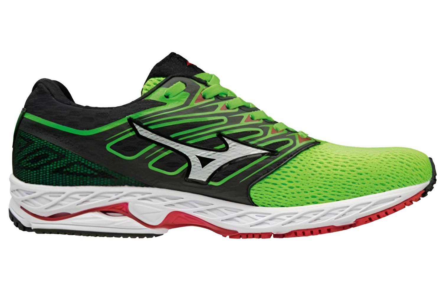 Order ミズノ ウェーブシャドウ 緑黒 (Mizuno Uēbu Shadō Midori Kuro) J1GC173001