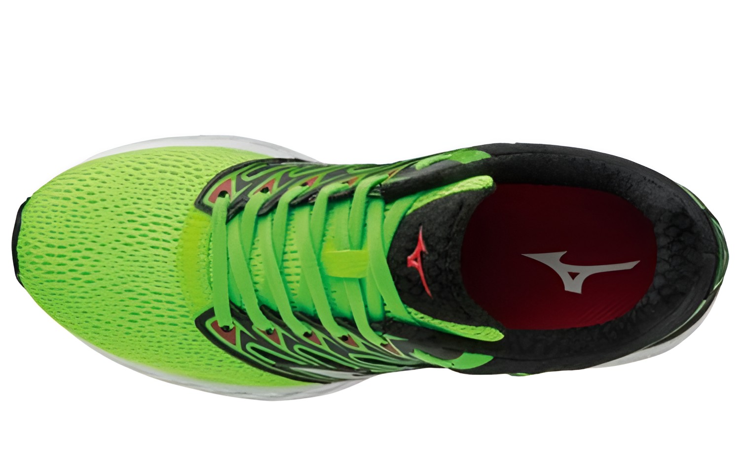 Lookbook ミズノ ウェーブシャドウ 緑黒 (Mizuno Uēbu Shadō Midori Kuro) J1GC173001