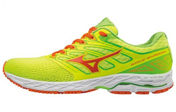 Buy Mizuno Wave Shadow 低幫耐磨跑步鞋 男女同款 黃紅