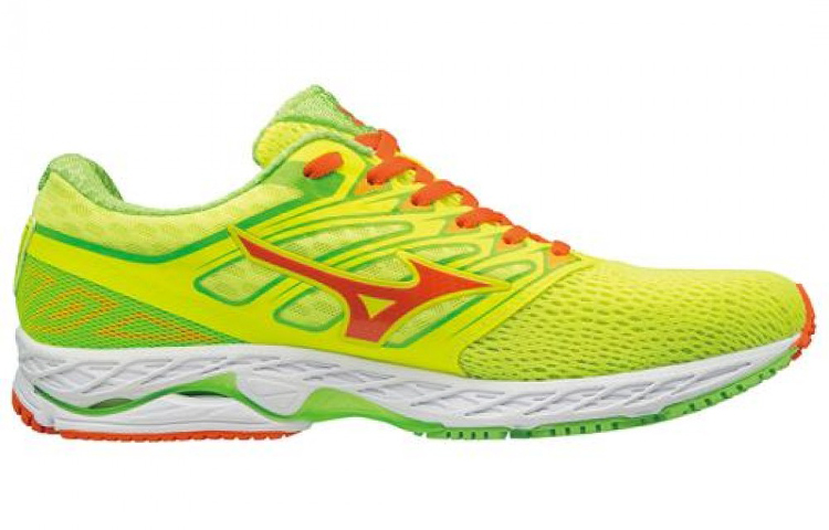 Order Mizuno Wave Shadow 低幫耐磨跑步鞋 男女同款 黃紅