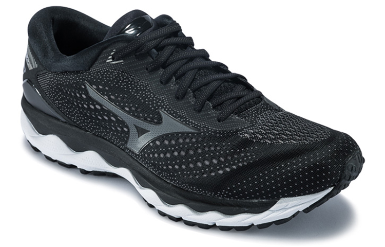 Lookbook Mizuno Wave Sky 3 ''Schwarz Grau'' J1GC190251
