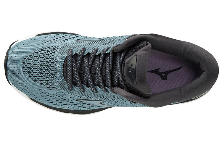 Lookbook 美津浓 Wave Sky 3 透氣輕便減震 低幫運動鞋 藍紫黑