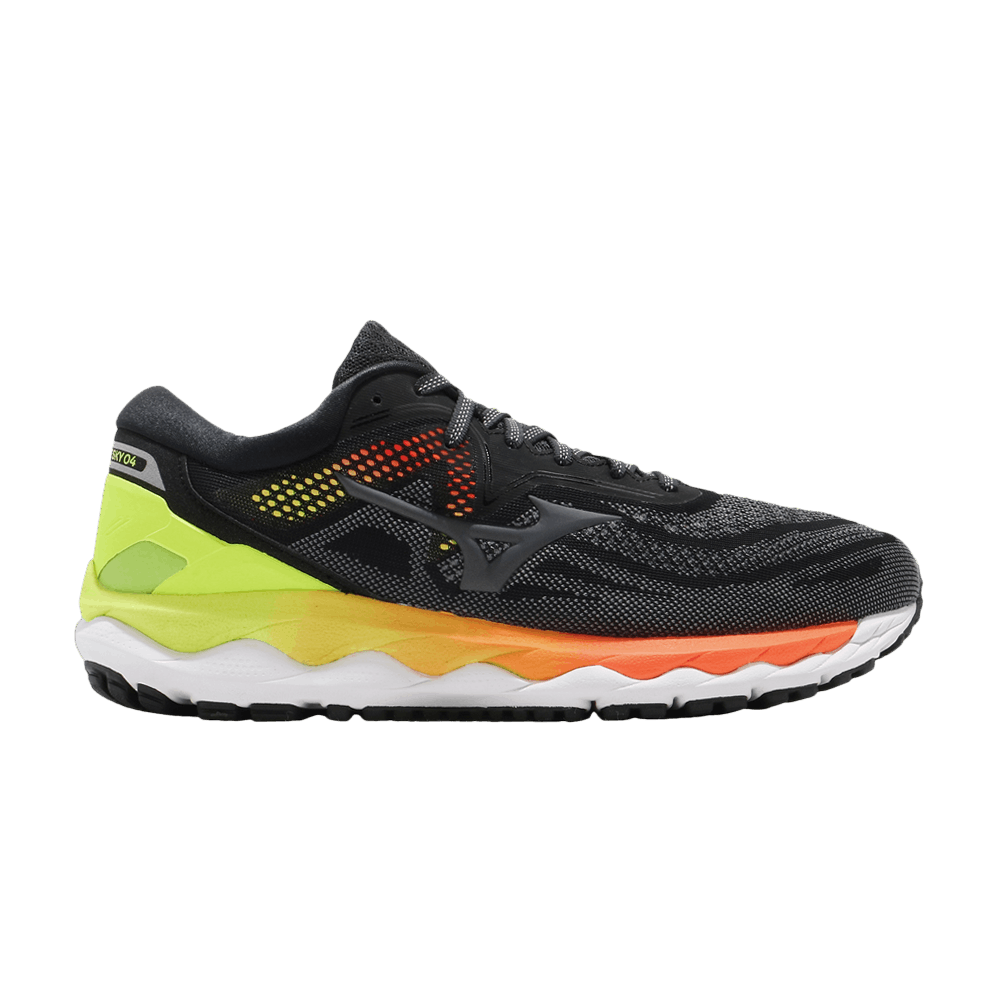 Mizuno Wave Sky 4 Super Wide 'Black Yellow' J1GC201136