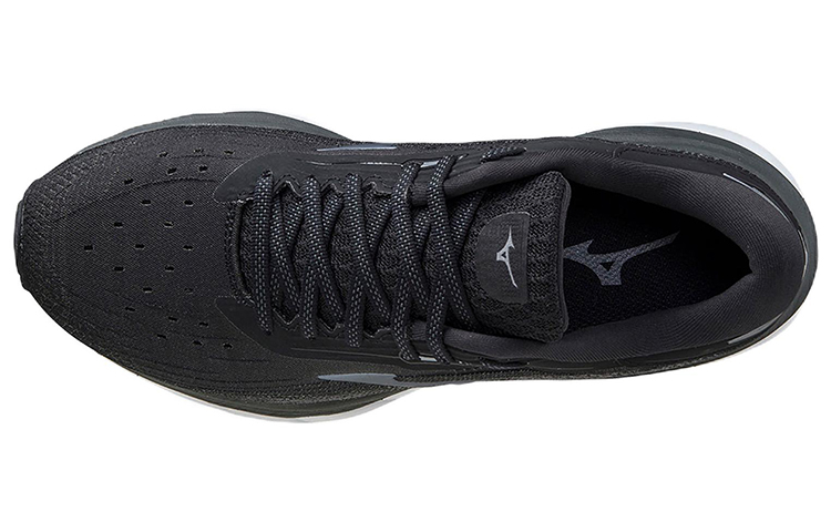 Lookbook Mizuno Wave Sky 5 Super Wide 'Hitam Abu-abu' J1GD211252
