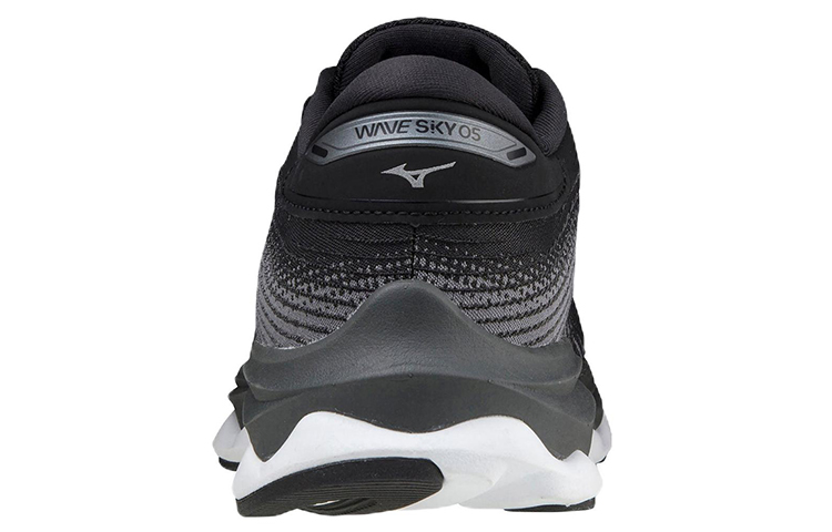 Shop Mizuno Wave Sky 5 Super Wide 'Hitam Abu-abu' J1GD211252