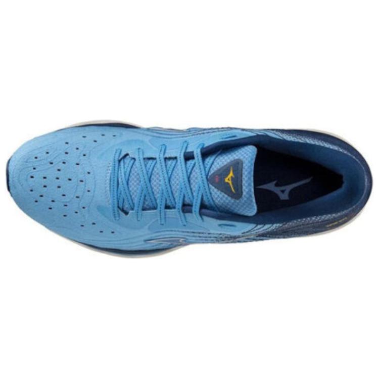 Lookbook Mizuno Wave Sky 6 2E 宽鞋 '浅蓝海军蓝' J1GC221153