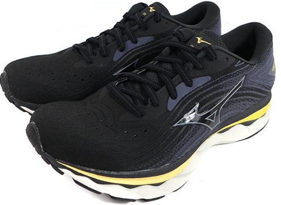 Mizuno Wave Sky 6 Super Wide 'Black Grey Yellow' J1GC221102 Lookbook Mizuno Wave Sky 6 Super Wide 'Black Grey Yellow' J1GC221102