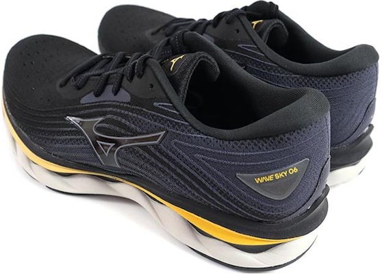 Mizuno Wave Sky 6 Super Wide 'Black Grey Yellow' J1GC221102 Shop Mizuno Wave Sky 6 Super Wide 'Black Grey Yellow' J1GC221102