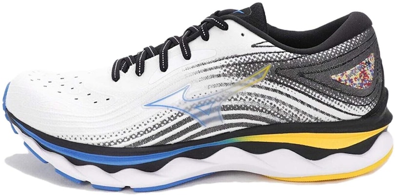 Mizuno Wave Sky 6 Super Wide 'White Blue Yellow' J1GC221101 Buy Mizuno Wave Sky 6 Super Wide 'White Blue Yellow' J1GC221101