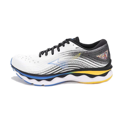 Mizuno Wave Sky 6 Super Wide 'White Blue Yellow'