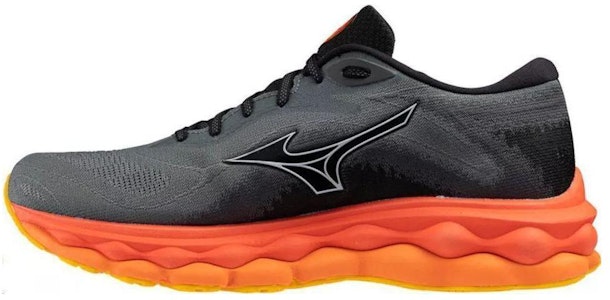 美津濃 Wave Sky 7 防滑耐磨減震 低幫 跑步鞋 男款 黑橙色 Buy 美津濃 Wave Sky 7 防滑耐磨減震 低幫 跑步鞋 男款 黑橙色