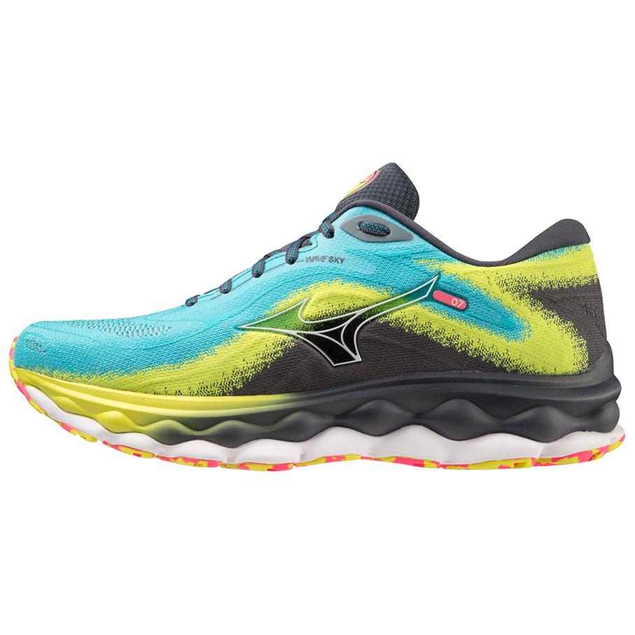 Mizuno Wave Sky 7 'Jet Blue Bolt 2 Neon' J1GC230203
