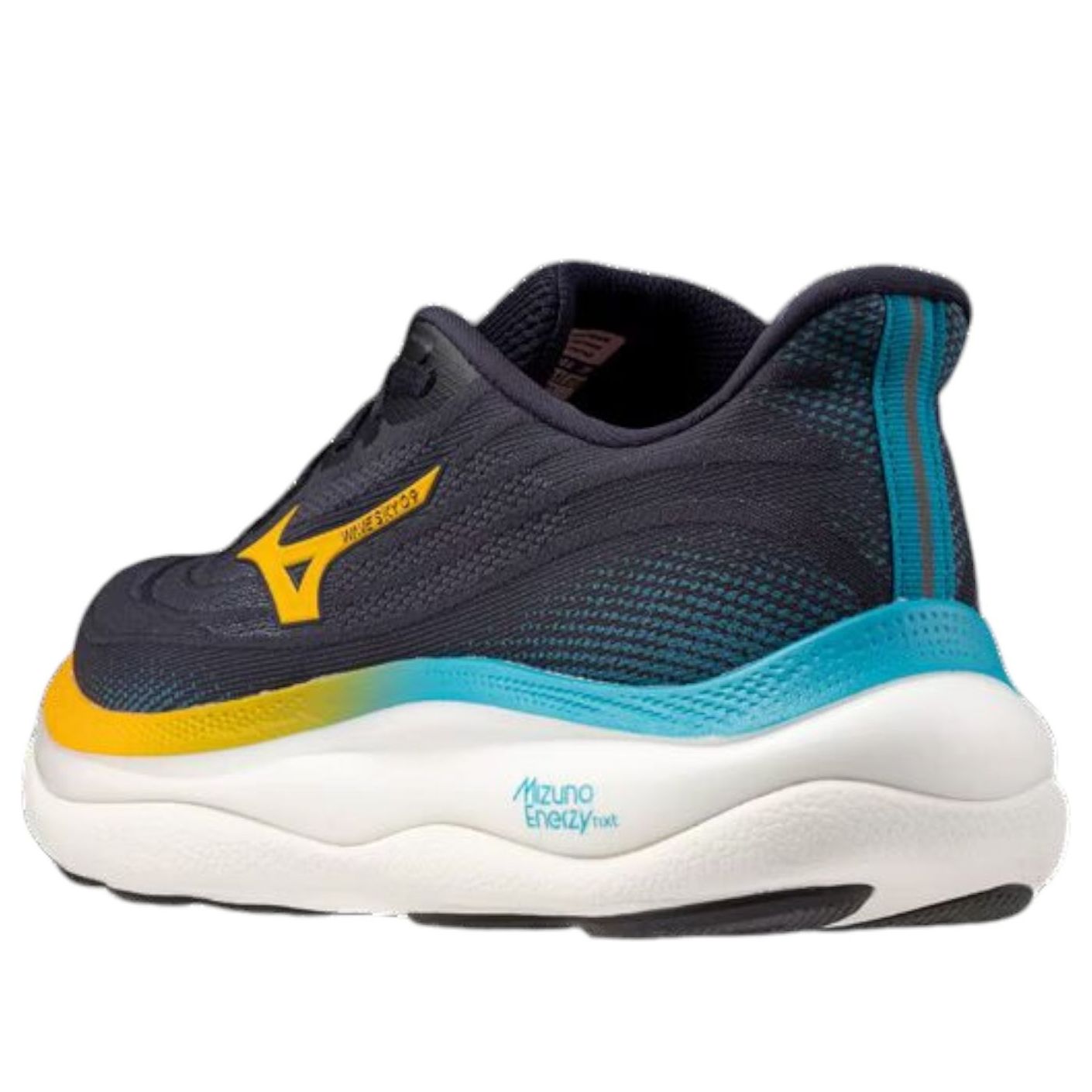 Shop Mizuno Wave Sky 9 ''Baritone Blue Citrus'' Lelaki Kasut Lari. J1GC250201