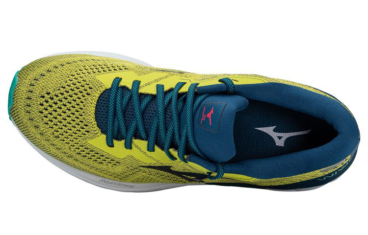 Lookbook Mizuno Wave Skyrise 2 ''Geel Blauw Groen'' J1GC210984