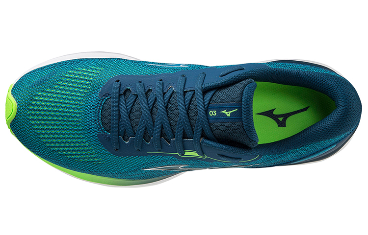 Lookbook Mizuno Wave Skyrise 3 ''Blauw'' J1GC220901