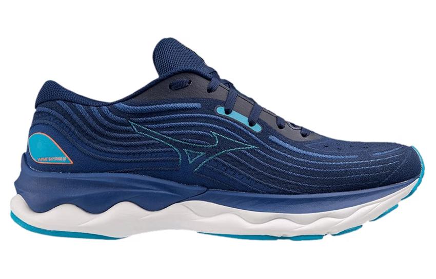 Order Mizuno Wave Skyrise 4 ''Blauwe Diepten Neonvlam'' J1GC230953