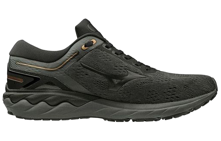Order Mizuno Wave Skyrise ''Schwarz Grau Gold'' J1GC200909