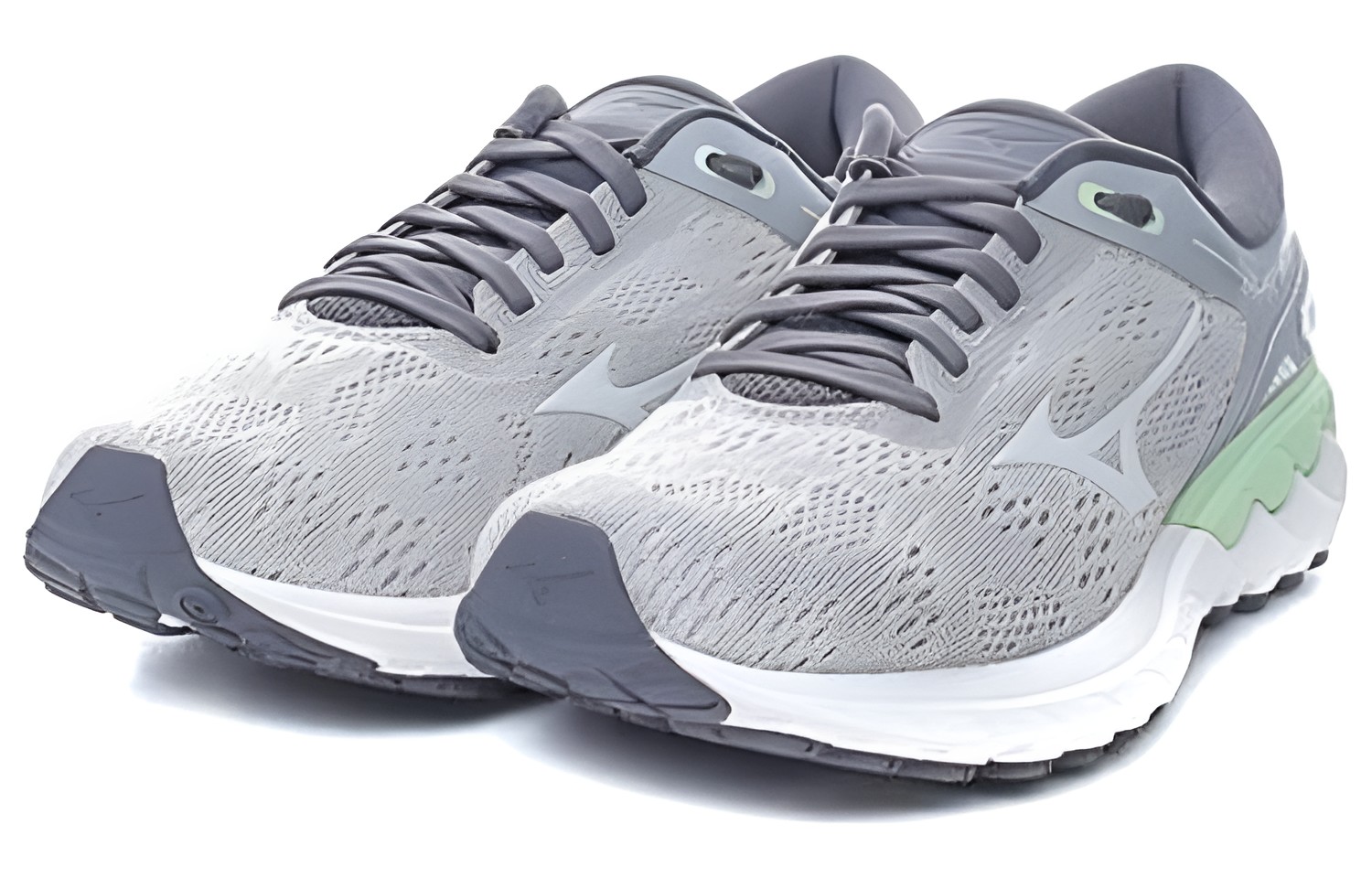 Lookbook Mizuno Wave Skyrise Leicht Grau Grün Low Tops J1GD200901