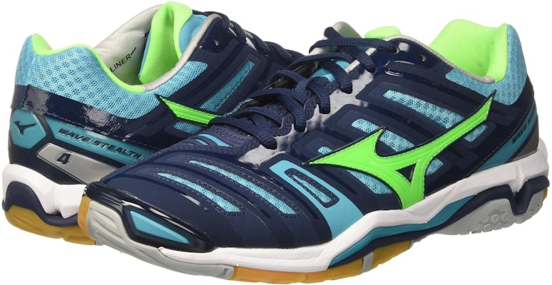 Mizuno Wave Stealth 4 'Biru Hijau' X1GA160093 Lookbook Mizuno Wave Stealth 4 'Biru Hijau' X1GA160093