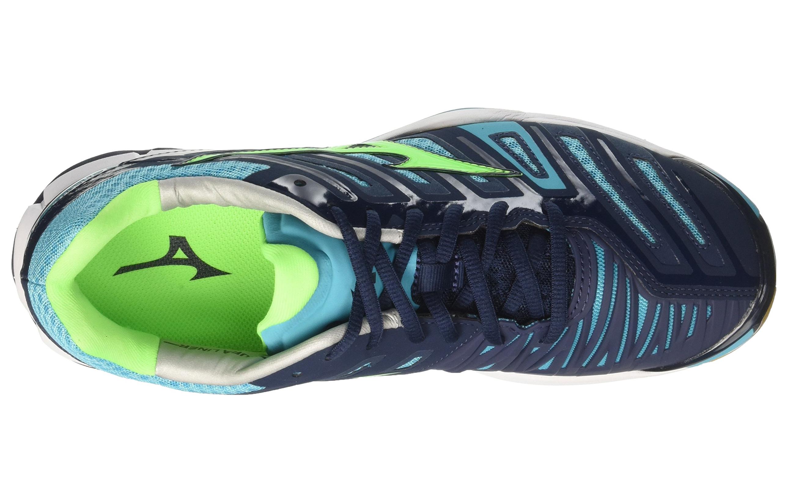 Shop Mizuno Wave Stealth 4 ''Blu Verde'' X1GA160093