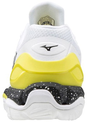 Mizuno Wave Stealth 5 'White Black Yellow' X1GA180008 Shop Mizuno Wave Stealth 5 'White Black Yellow' X1GA180008