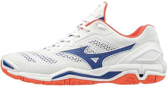 Mizuno Wave Stealth 5 低筒 訓練鞋 男款 白藍粉 Buy Mizuno Wave Stealth 5 低筒 訓練鞋 男款 白藍粉
