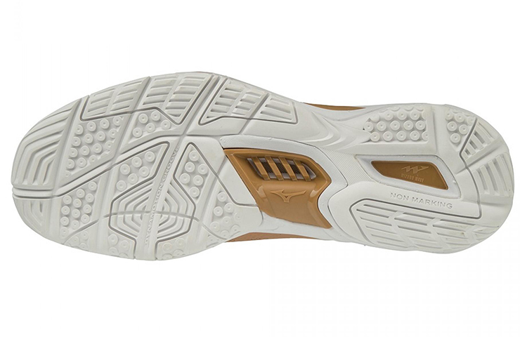 Shop Mizuno Wave Stealth 5 'White Brown' X1GA180096