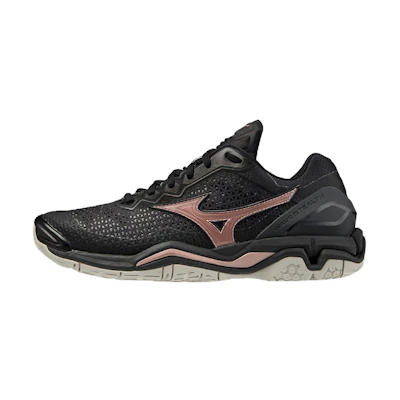 Mizuno Wave Stealth 5 Low Tops Training Shoe Black Pink