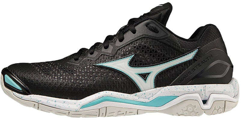 Mizuno Wave Stealth 5 Low Tops Training Shoe Black White Blue X1GB189805 Buy Mizuno Wave Stealth 5 Low Tops Training Shoe Black White Blue X1GB189805