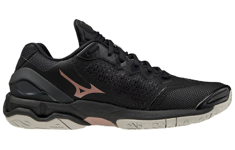 Order Mizuno Wave Stealth 5 Lage Trainingsschoen Zwart Roze X1GB189653