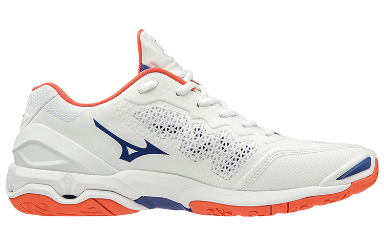 Order Mizuno Wave Stealth 5 Low-Top Volleyballschuhe Weiß Blau Pink X1GA180027