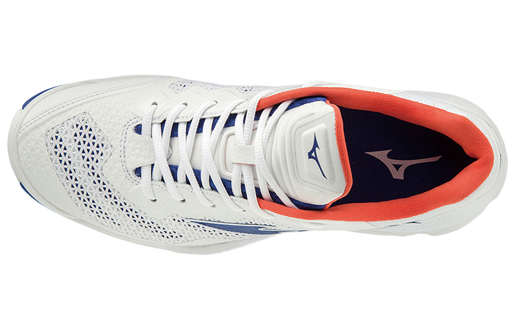 Lookbook Mizuno Wave Stealth 5 Low-Top Volleyballschuhe Weiß Blau Pink X1GA180027