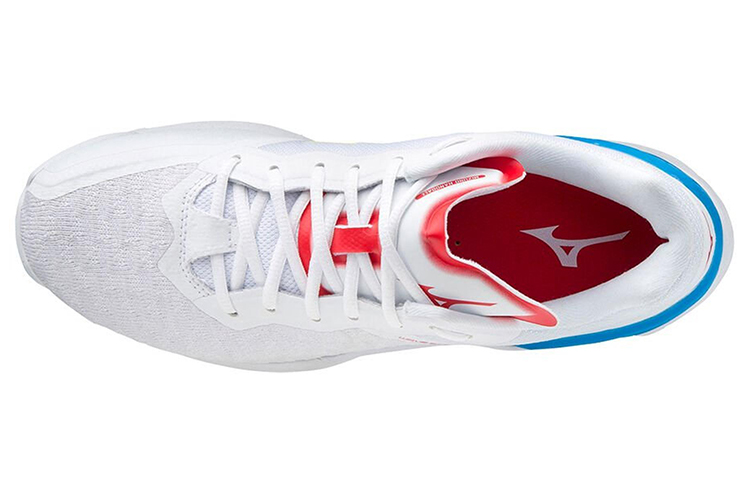 Lookbook Mizuno Wave Stealth Neo 'White Blue Red' X1GA200046