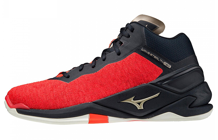 Mizuno Wave Stealth Neo Mid 'Black Red Patchwork' X1GA200563-URV