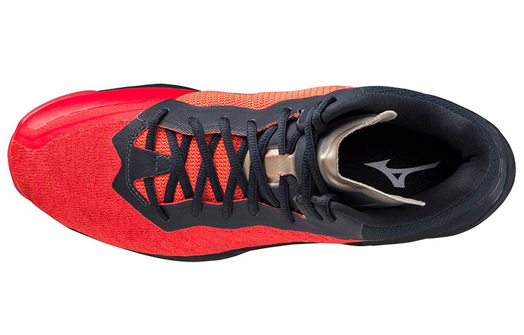 Order Mizuno Wave Stealth Neo Mid 'Black Red Patchwork' X1GA200563-URV