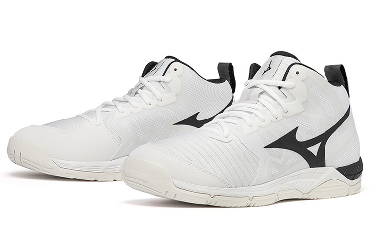Mizuno Wave Super Sonic 2 Mid 'White Black' 圖 2