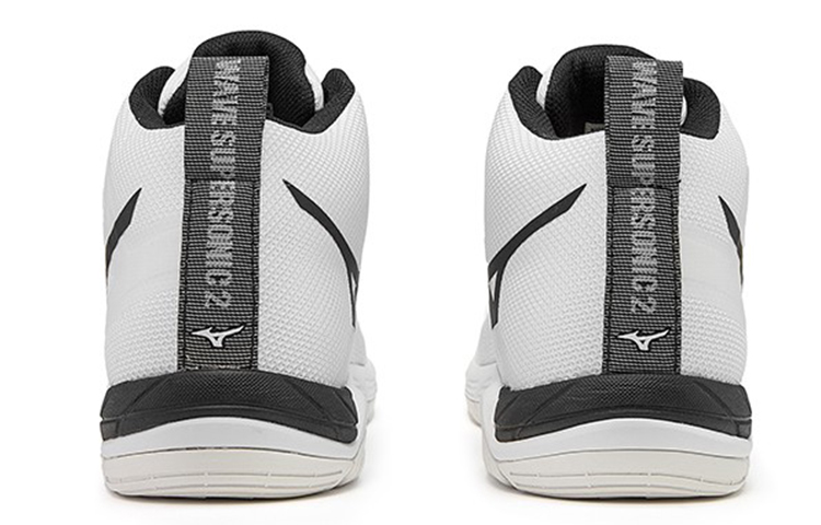 Mizuno Wave Super Sonic 2 Mid 'White Black' 圖 4