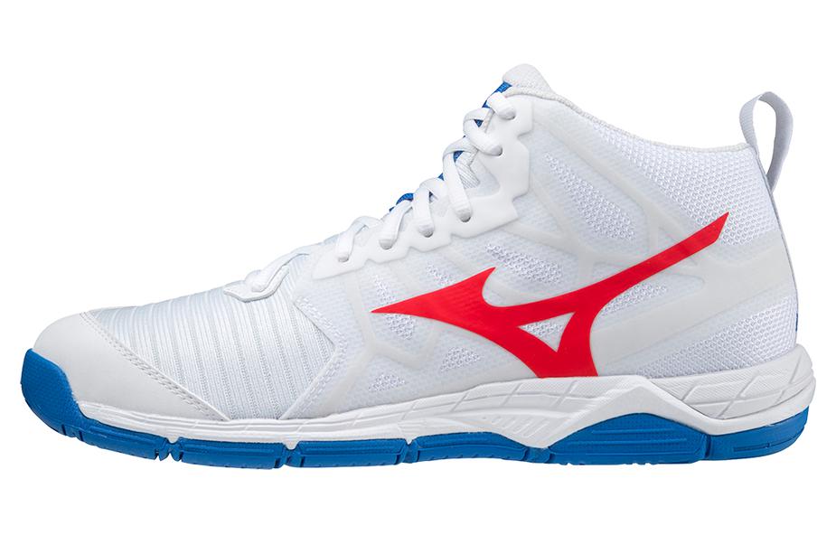 Mizuno Wave Supersonic 2 Mid 'White Red' V1GA204525