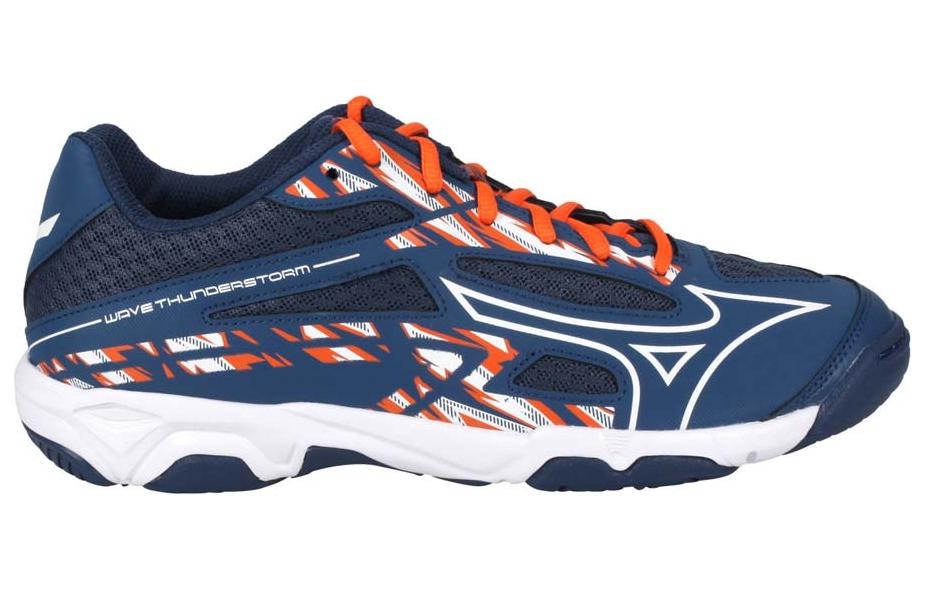 Order Mizuno Wave Thunderstorm ''Blau Orange'' Sneakers V1GA222121